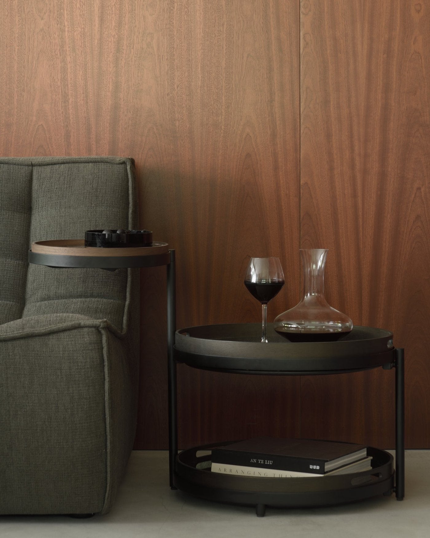 Ethnicraft side table Swivel tray