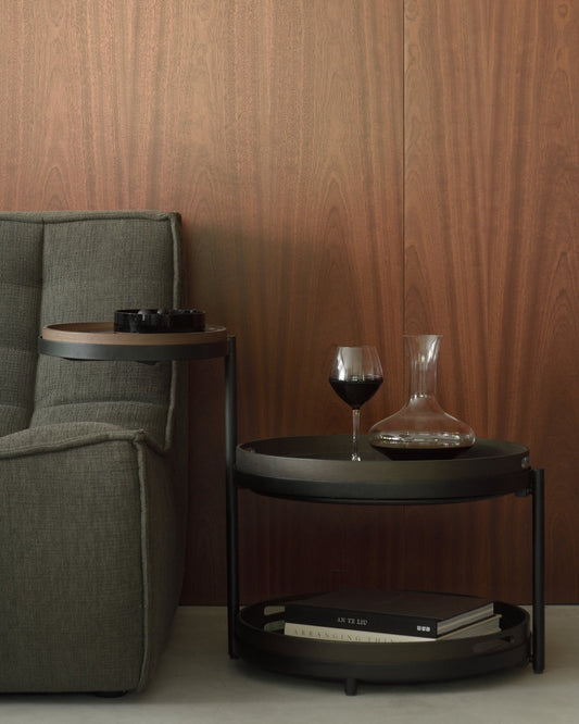 Ethnicraft bijzettafel Swivel dienblad