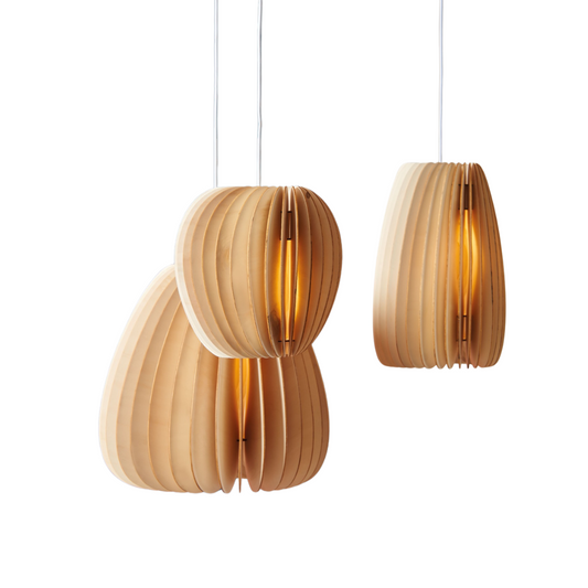Schneid Studio houten hanglampen Serie a