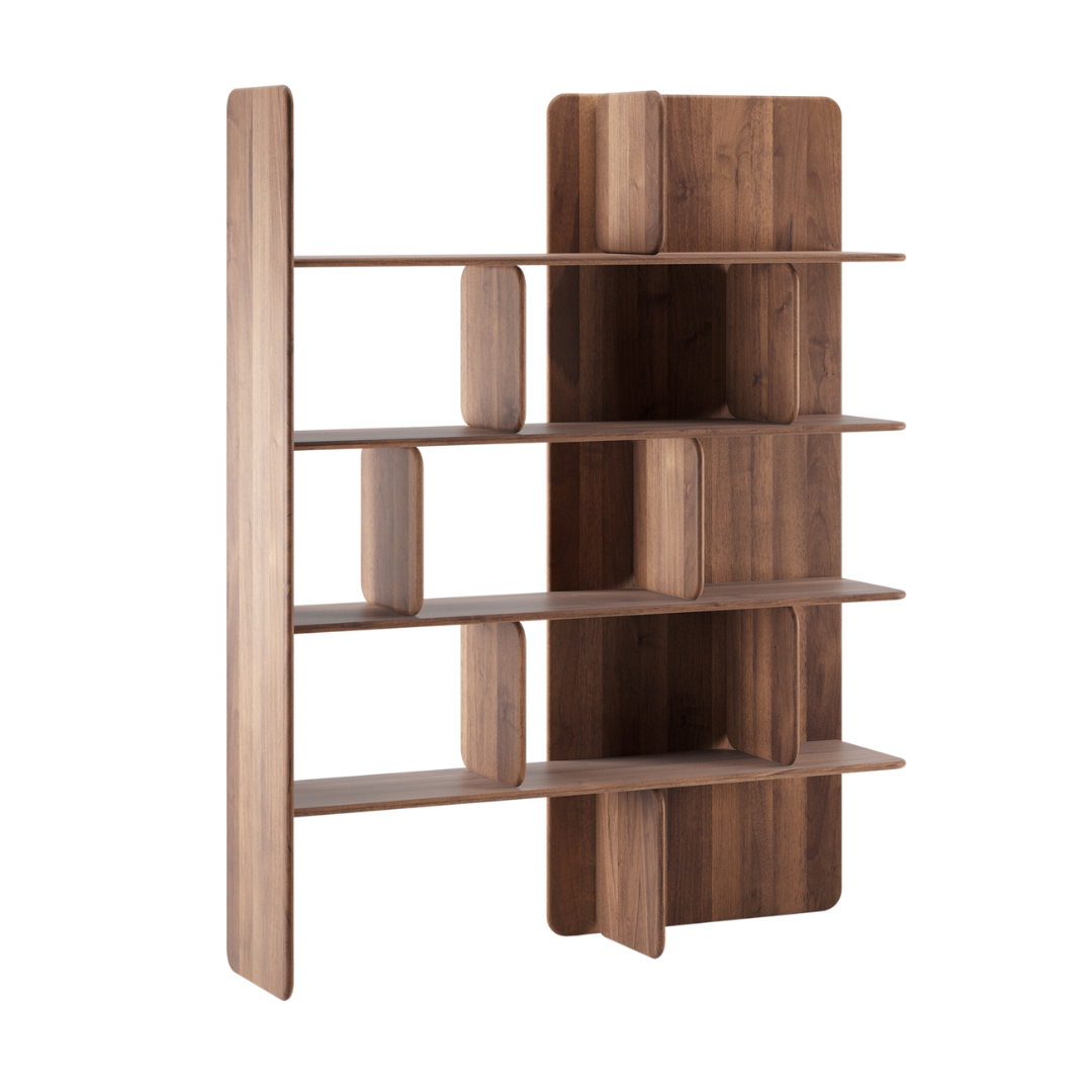 artisan boeken kast soft shelves massief hout
