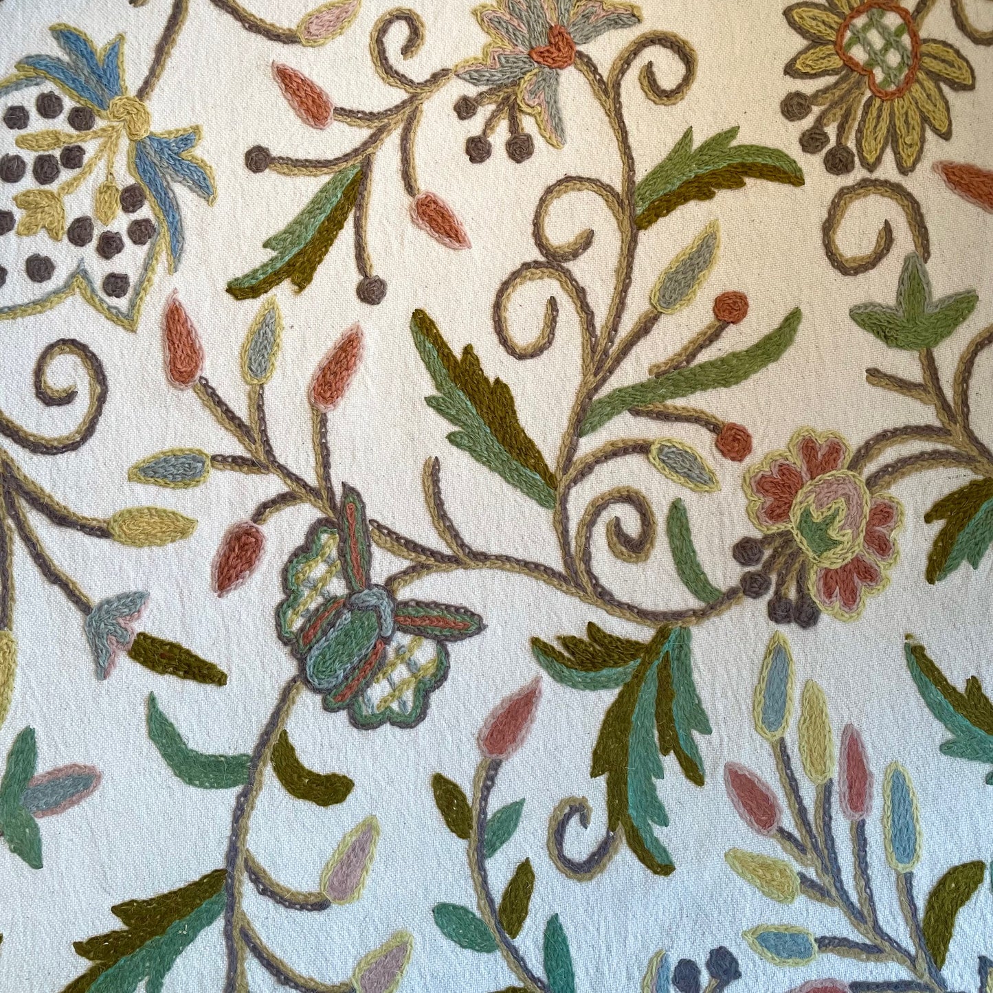 Capsicum curtain fabric Crewel