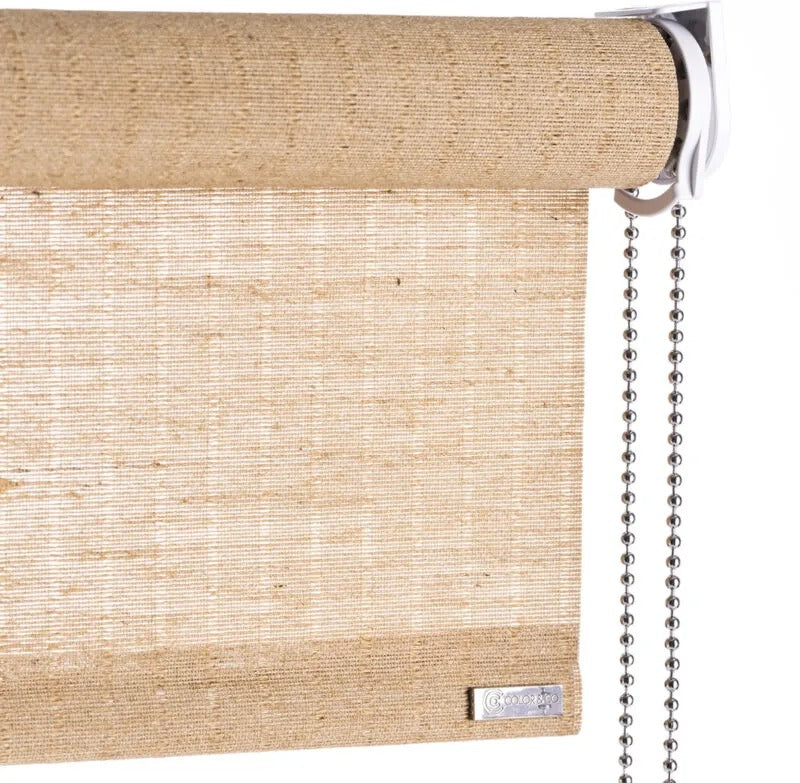 Color & Co brown plant rolgordijn