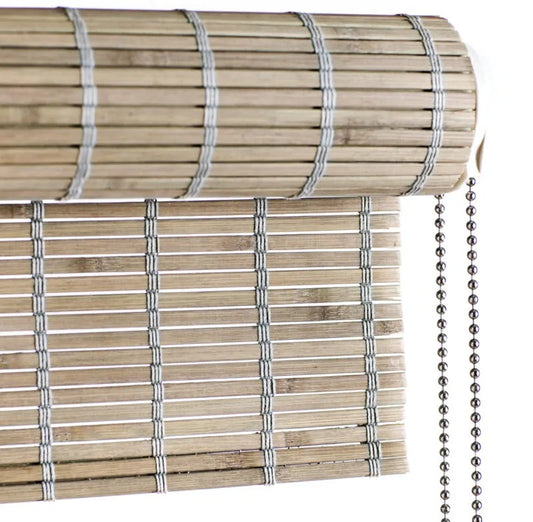 Color & Co grey stain bamboe rolgordijn