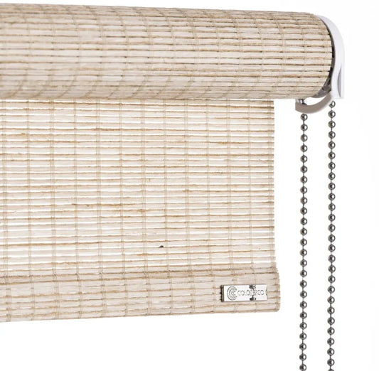 Color & Co light brown paper plant rolgordijn