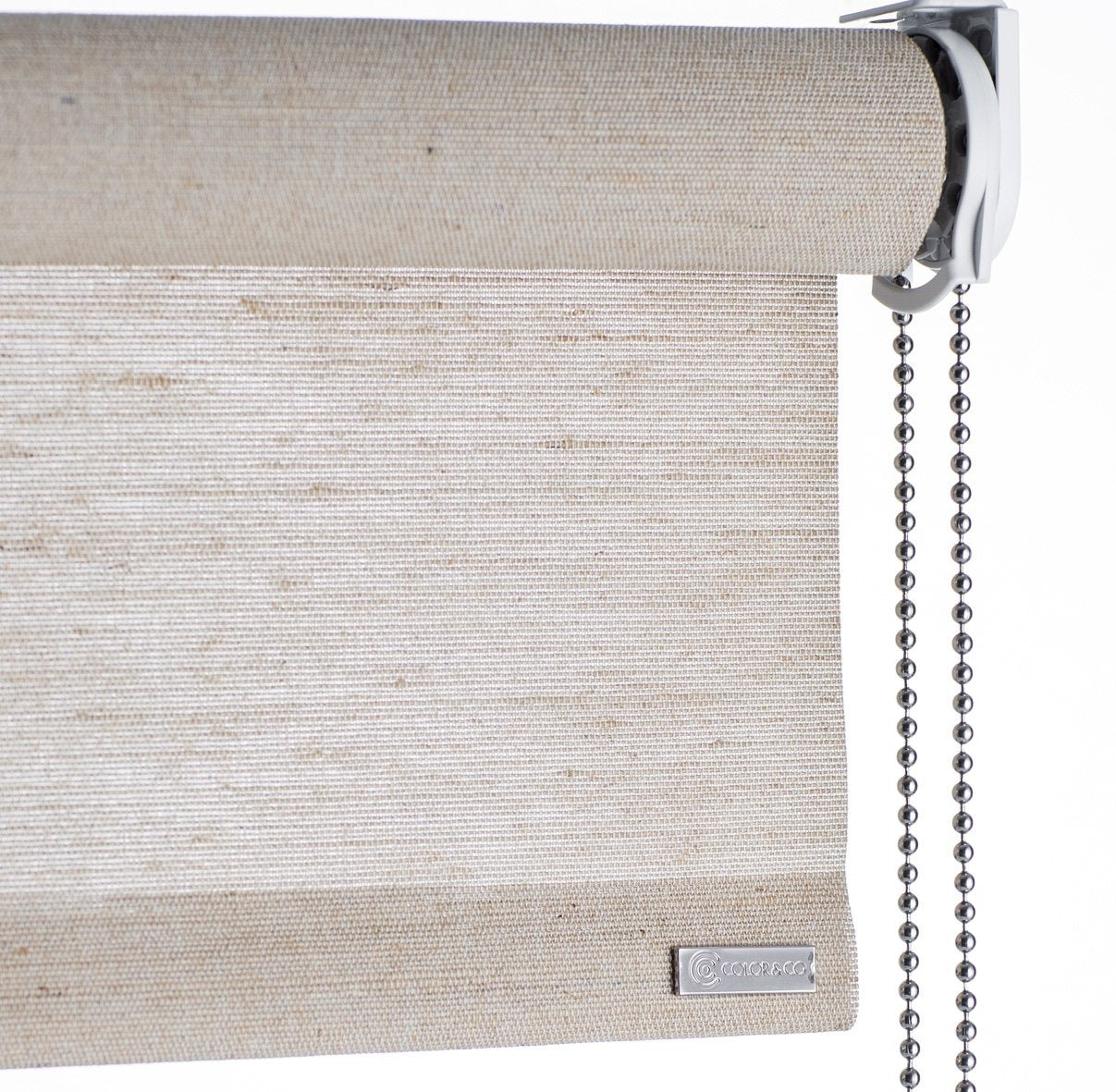 Color & Co light brown plant rolgordijn