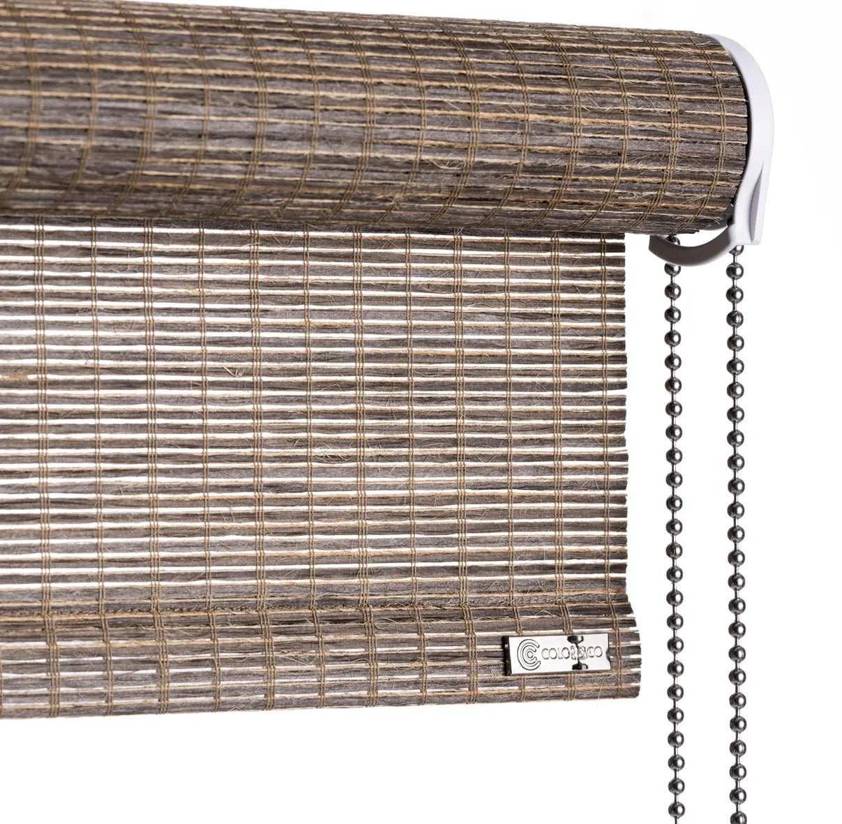 Color & Co dark brown paper plant rolgordijn