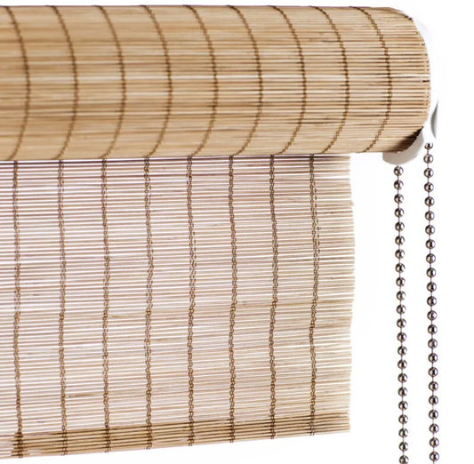 Color & Co brown fine bamboe rolgordijn