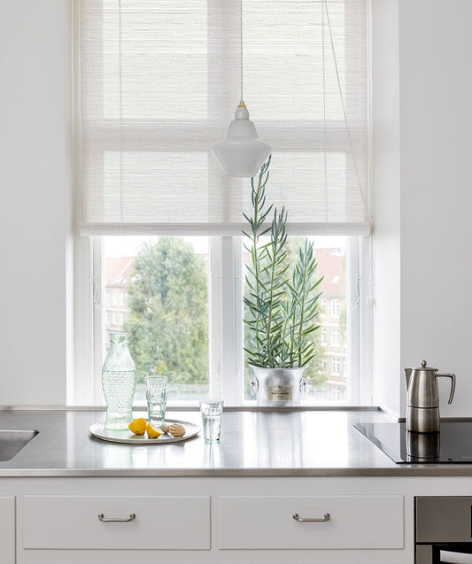 Color & Co light white bamboe rolgordijn