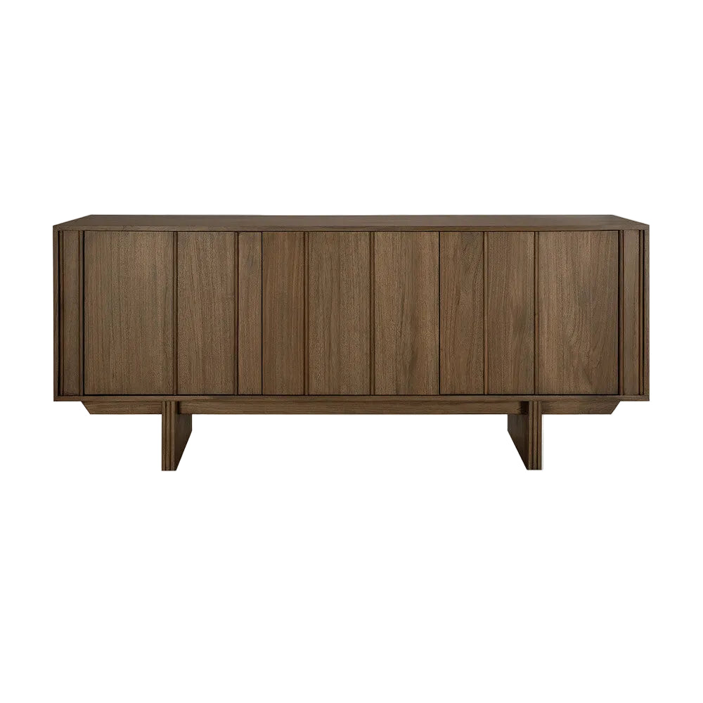 ethnicraft dressoir pillar teak wild bruin 3 deuren