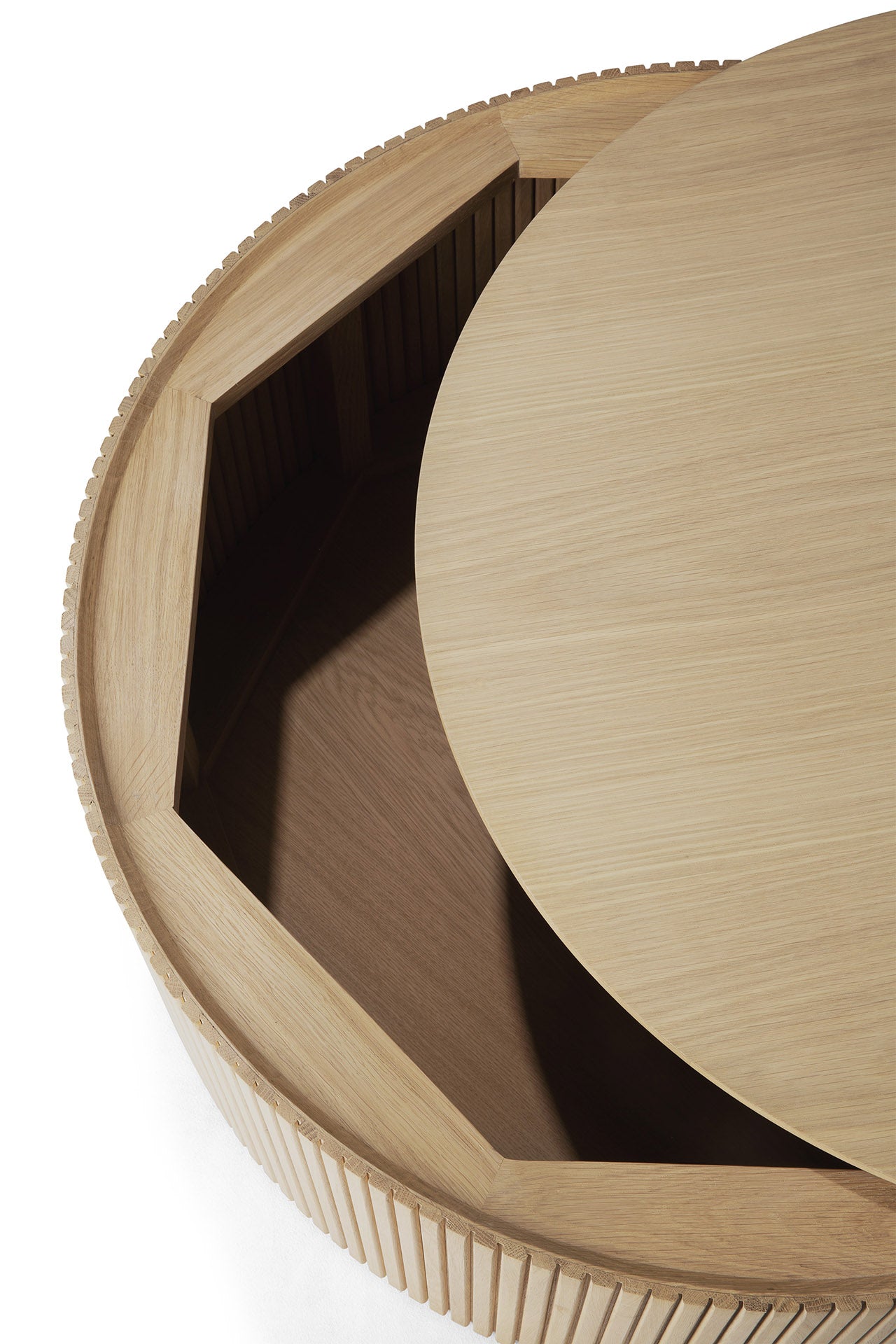 Ethnicraft salontafel Roller Max eiken