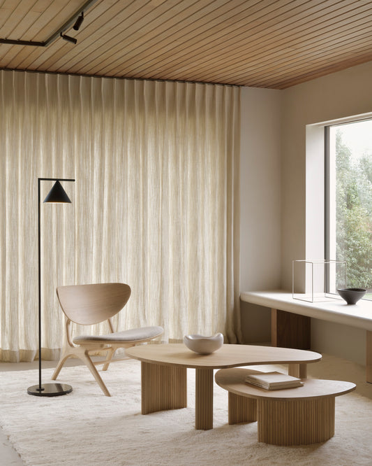 Ethnicraft salontafel Boomerang eiken