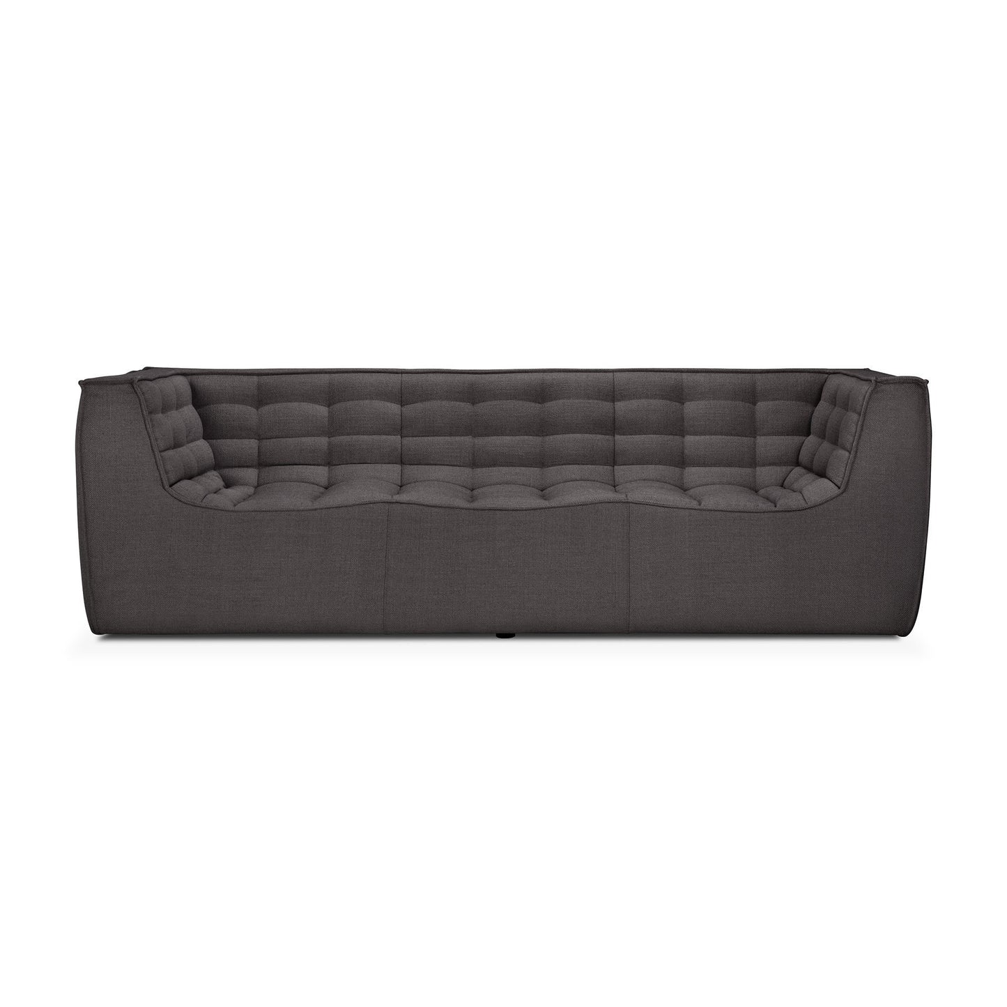 ethnicraft n701 3-zitsbank dondergrijs