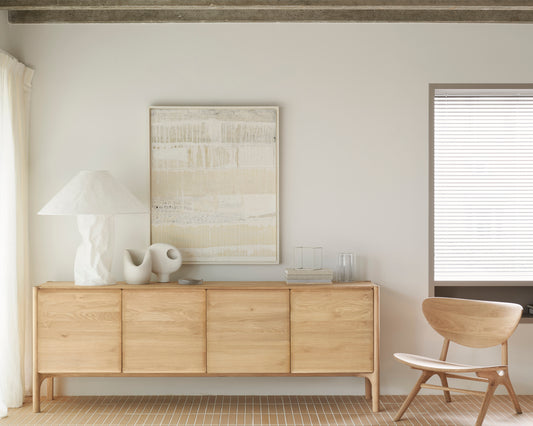 interieurfoto ethnicraft dressior pi eiken en eye lounge stoel