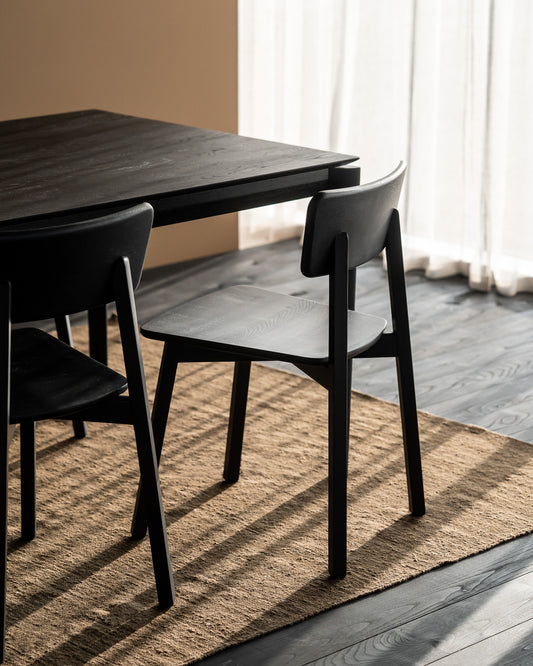 Ethnicraft dining chair Casale black oak