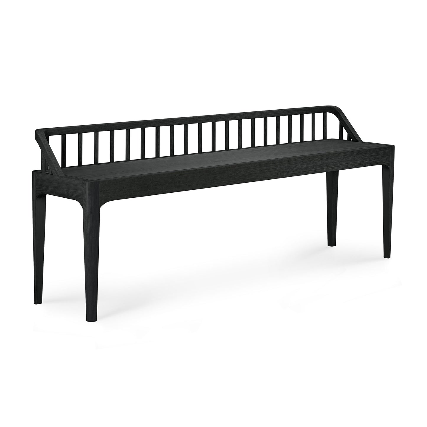 Ethnicraft bench Spindle black oak