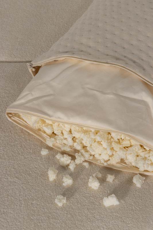 Green Sleep pillow latex flakes Cuddly toy 40x60cm.