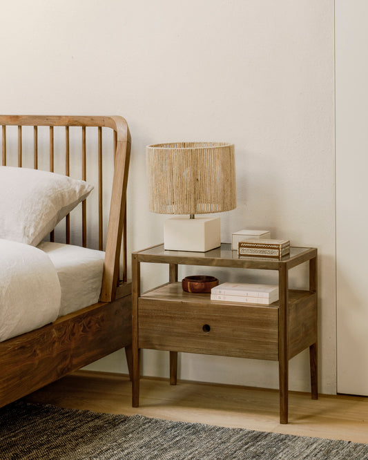 Ethnicraft bedside table Spindle teak