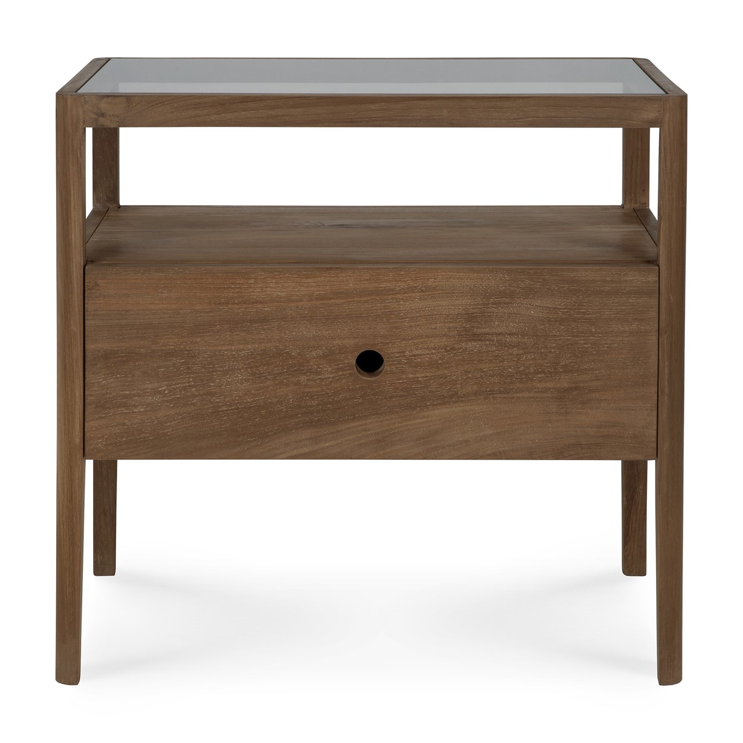 Ethnicraft nachtkastje Spindle hergebruikt teak