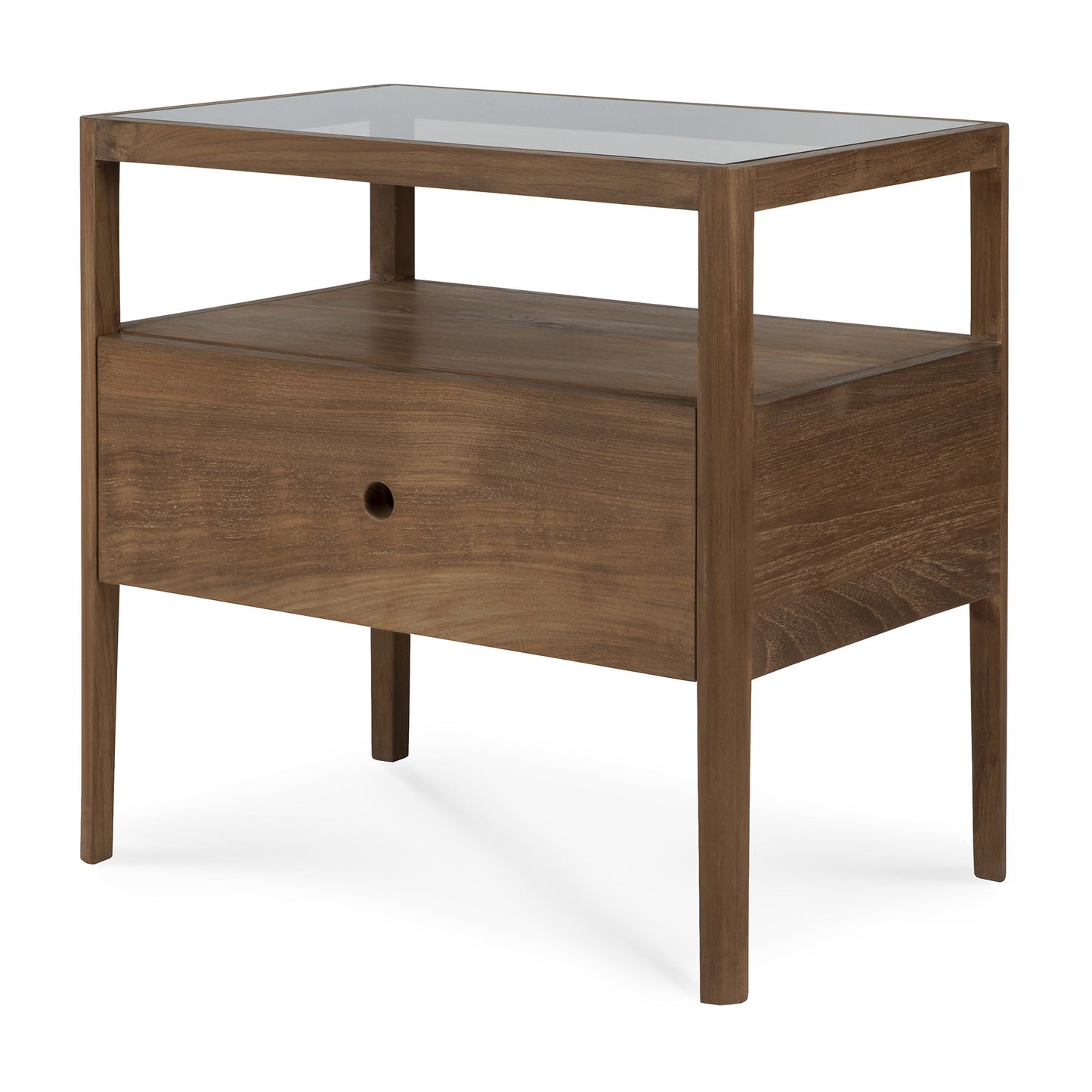 Ethnicraft nachtkastje Spindle hergebruikt teak