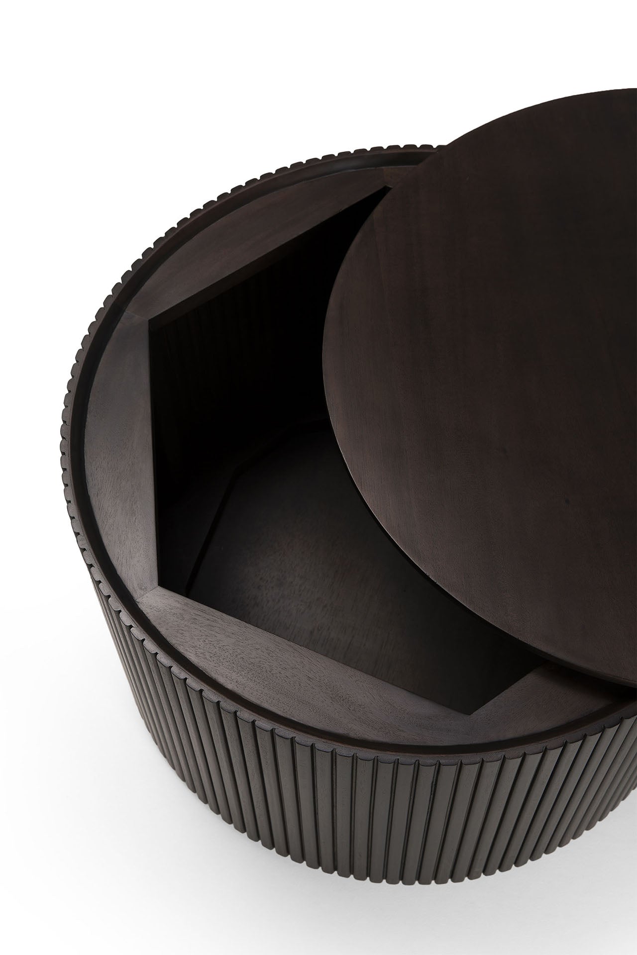 Ethnicraft side table Roller Max mahogany