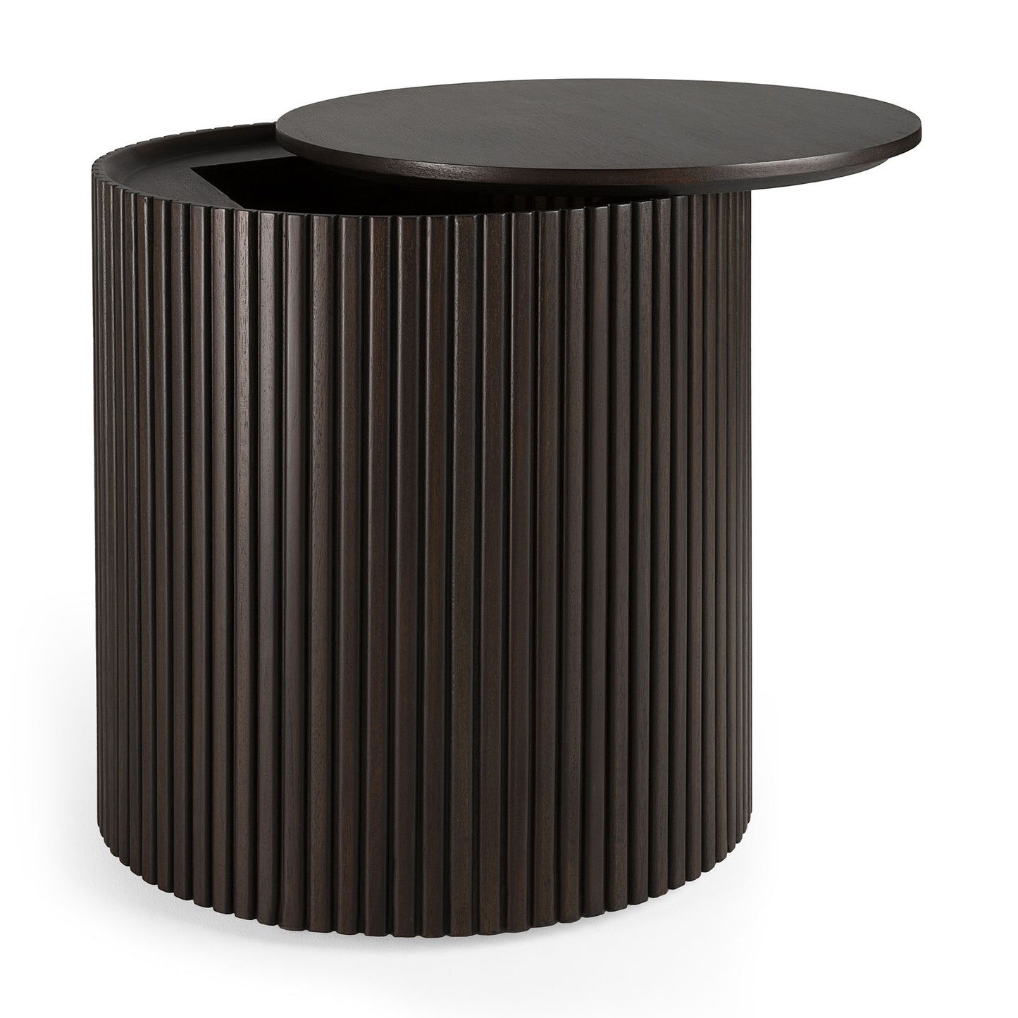 Ethnicraft side table Roller Max mahogany