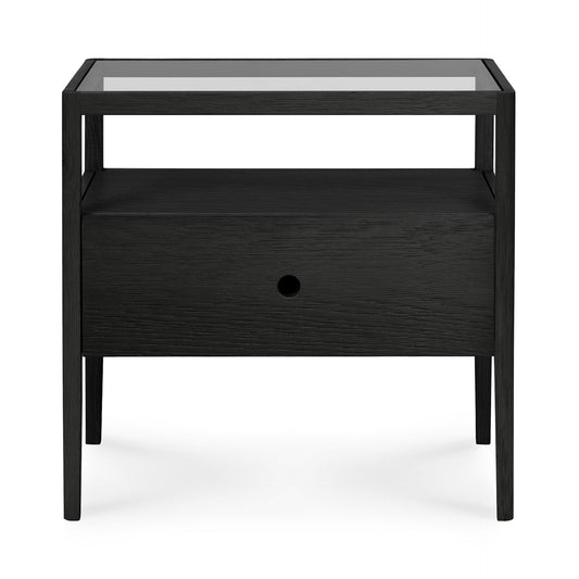 Ethnicraft bedside table Spindle black
