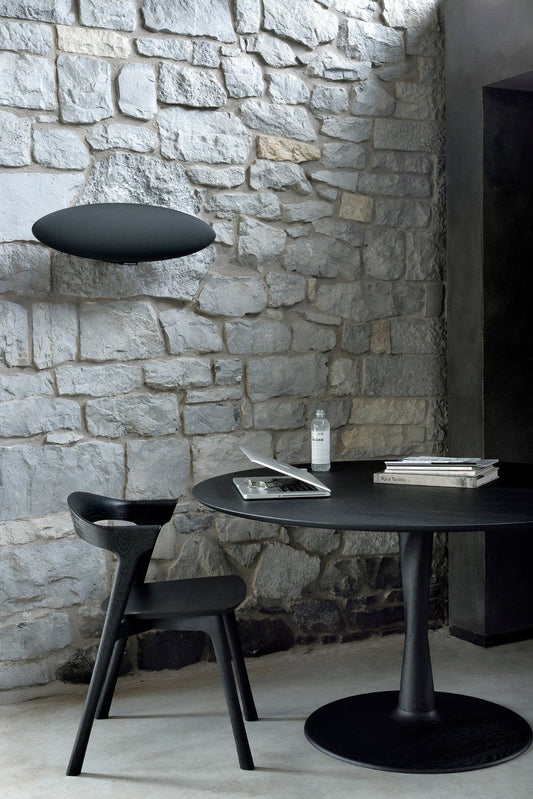 Ethnicraft eetkamertafel Torsion eiken zwart