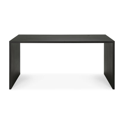 Ethnicraft 50106 U eiken zwart bureau gevernist 160 vooraanzicht