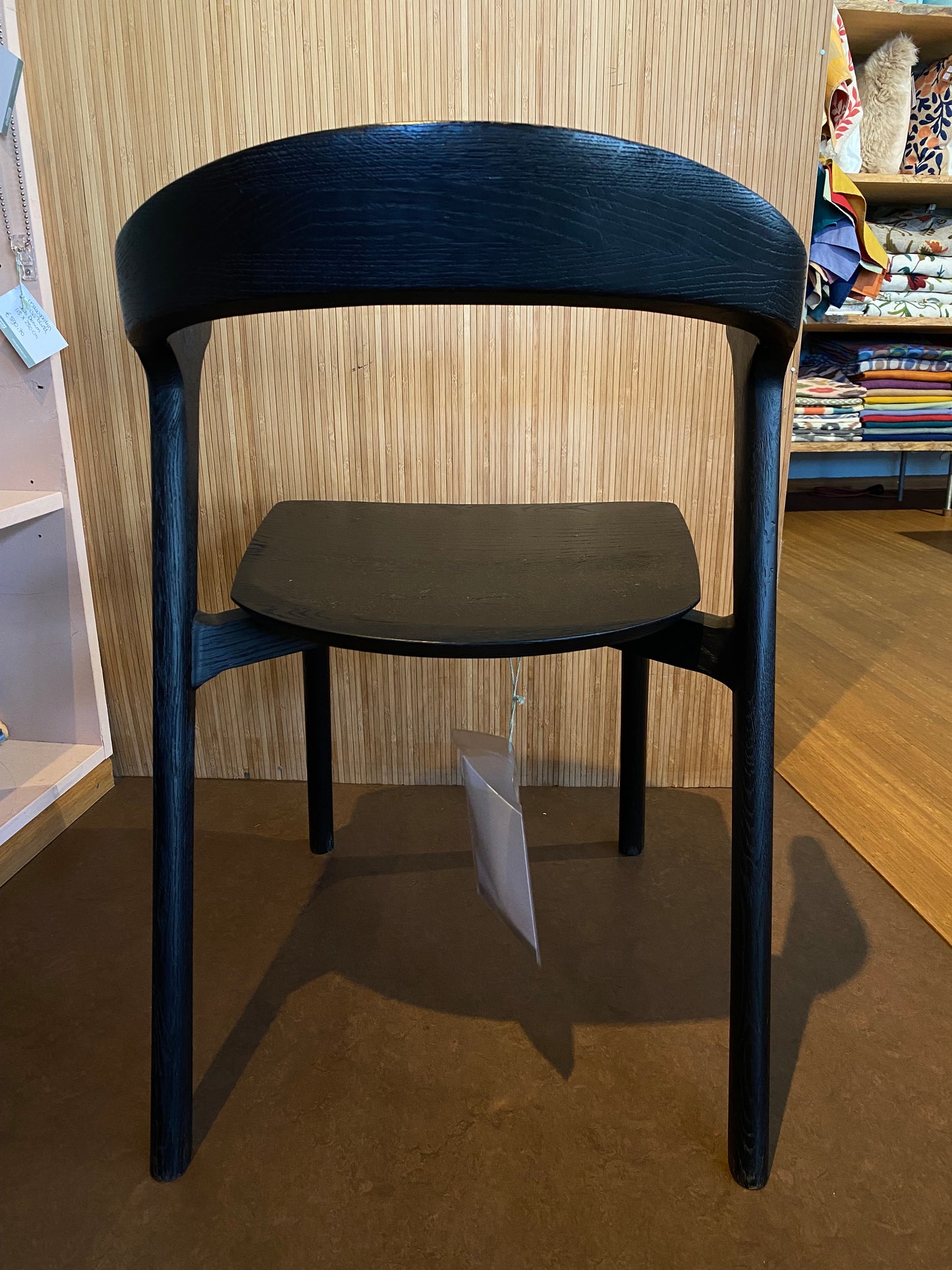 Showroommodel Ethnicraft eetkamerstoel Bok zwart