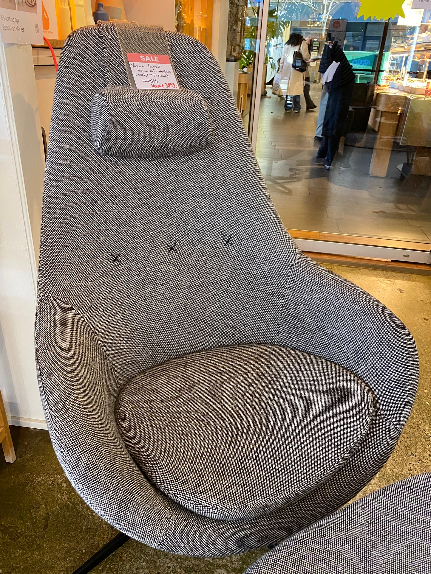 Showroommodel Varier fauteuil Kokon met voetenbankje