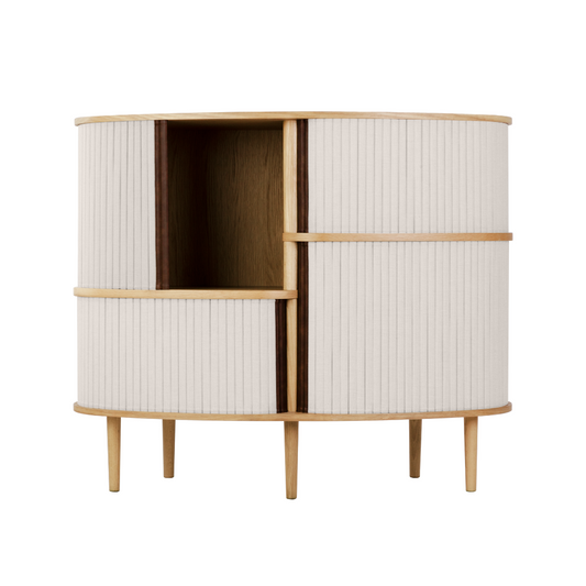 UMAGE Audacious hoog dressoir eiken wit zand