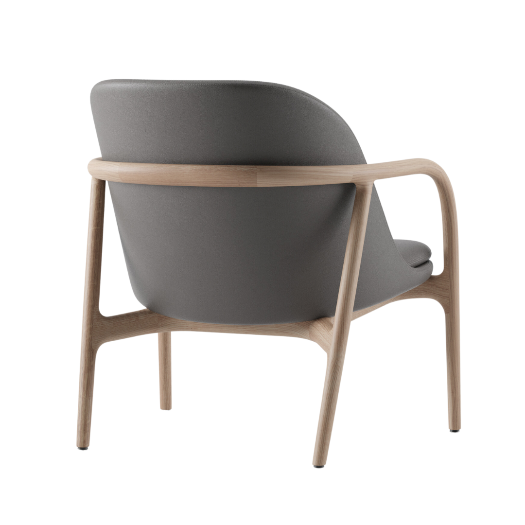artisan fauteuil neva lounge trimmed massief hout 4