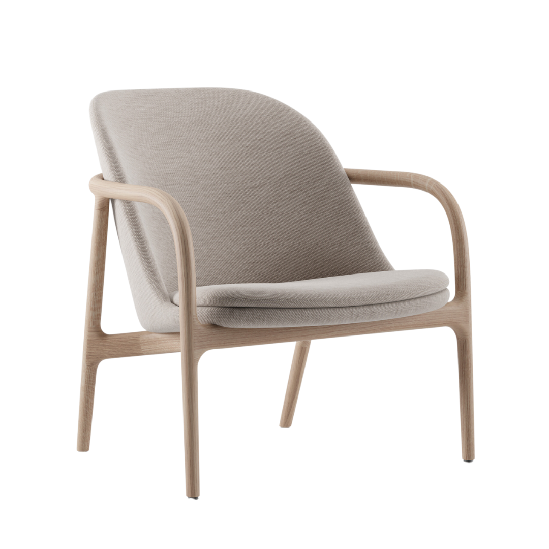 artisan fauteuil neva lounge trimmed massief linkerzijde