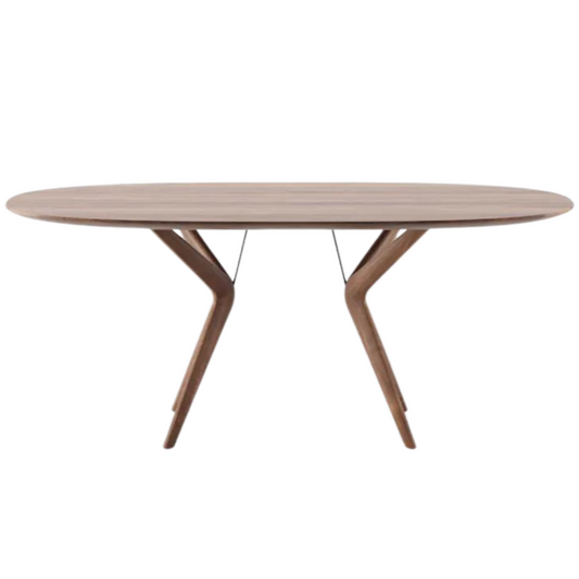 Artisan dining room table Lakri oval