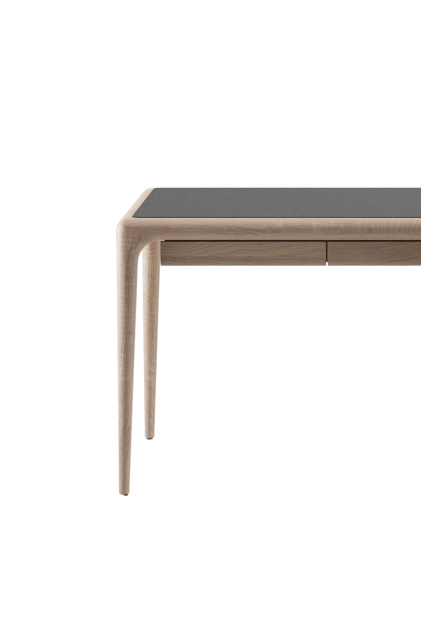 Artisan Latus desk with leather table top