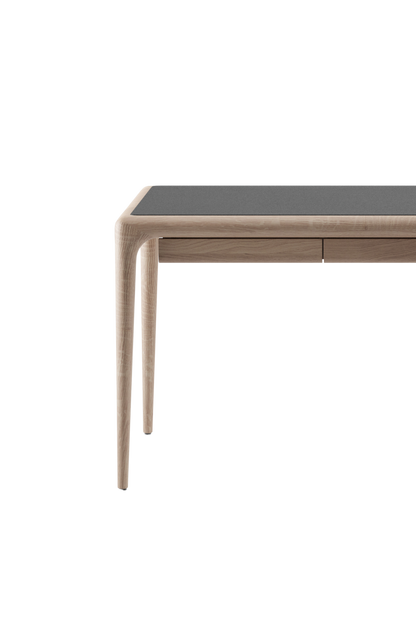 Artisan Latus desk with leather table top