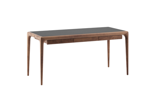 Artisan Latus desk with leather table top