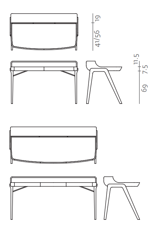 Artisan desk Picard with shelf