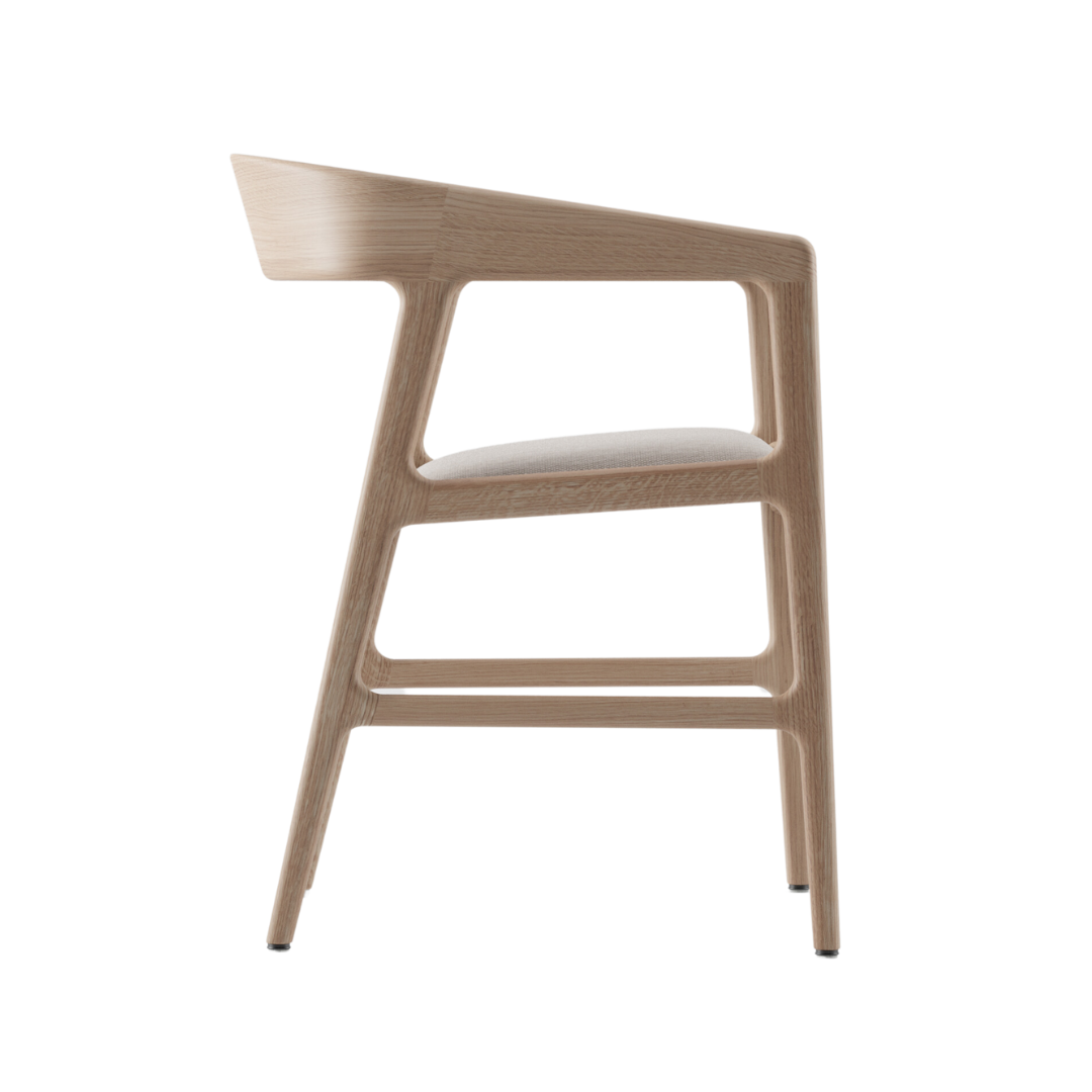 artisan tesa eetkamerstoel meubel hout massief