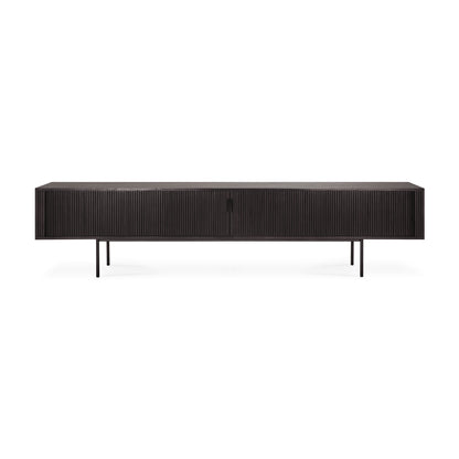 ethnicraft 10055 tv meubel roller max teak hout donkerbruin