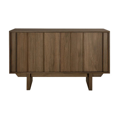 ethnicraft dressoir pillar teak wild bruin 2 deuren vooraanzicht