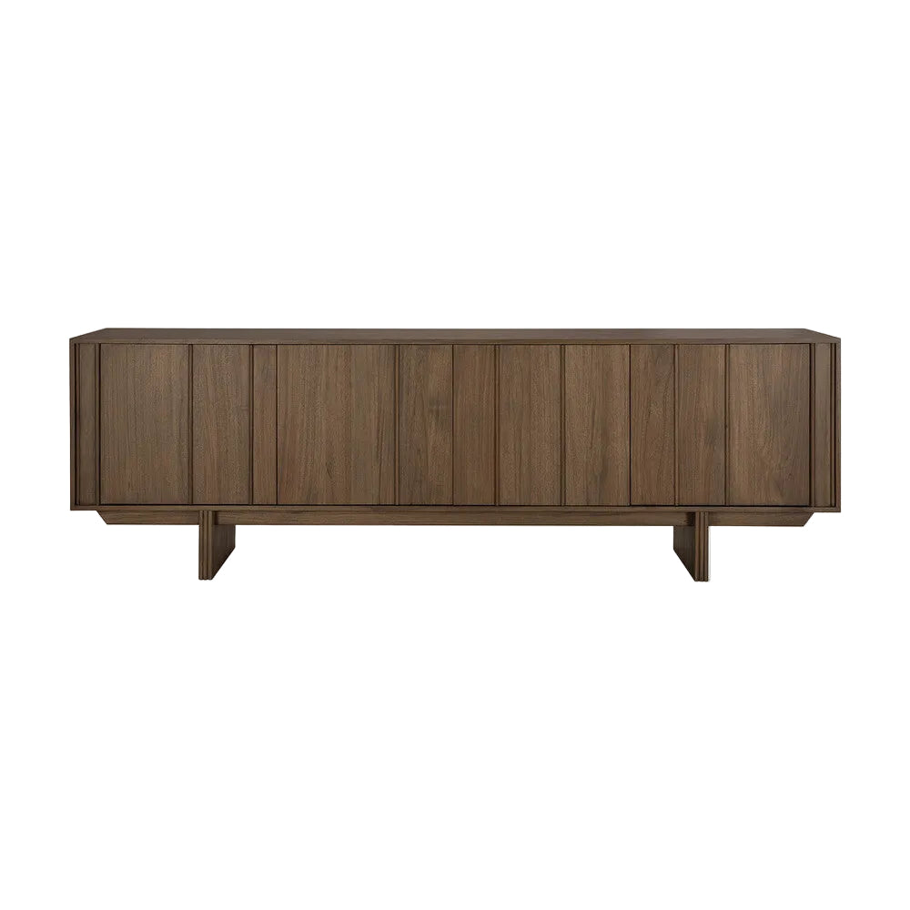 ethnicraft dressoir pillar teak wild bruin 4 deuren 