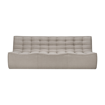 ethnicraft 20268 n701 bank 3 zitter ecru eco stof