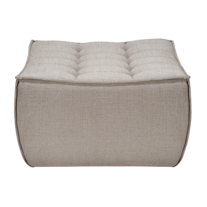 ethnicraft 20269 n701 bank voetenbank ecru eco stof