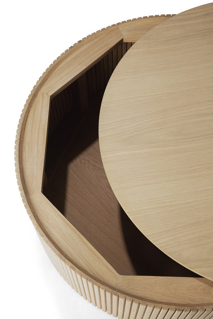 Ethnicraft salontafel Roller Max eiken