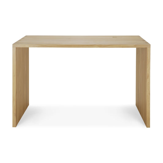 ethnicraft 50100 massief eiken bureau u 140 vooraanzicht