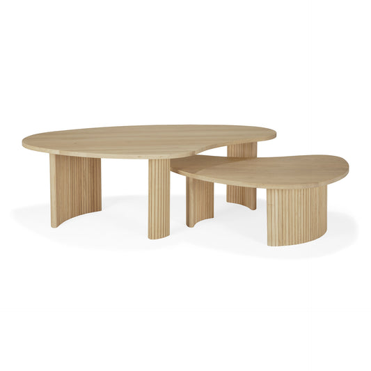 Ethnicraft salontafel Boomerang eiken