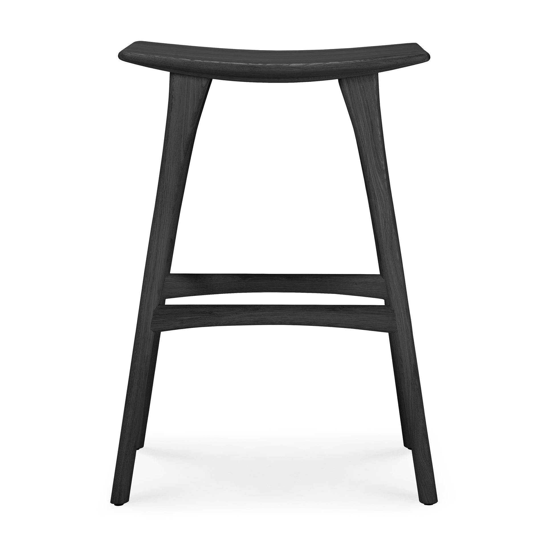 ethnicraft 53041 bar kruk osso zwart gelakt eiken voor