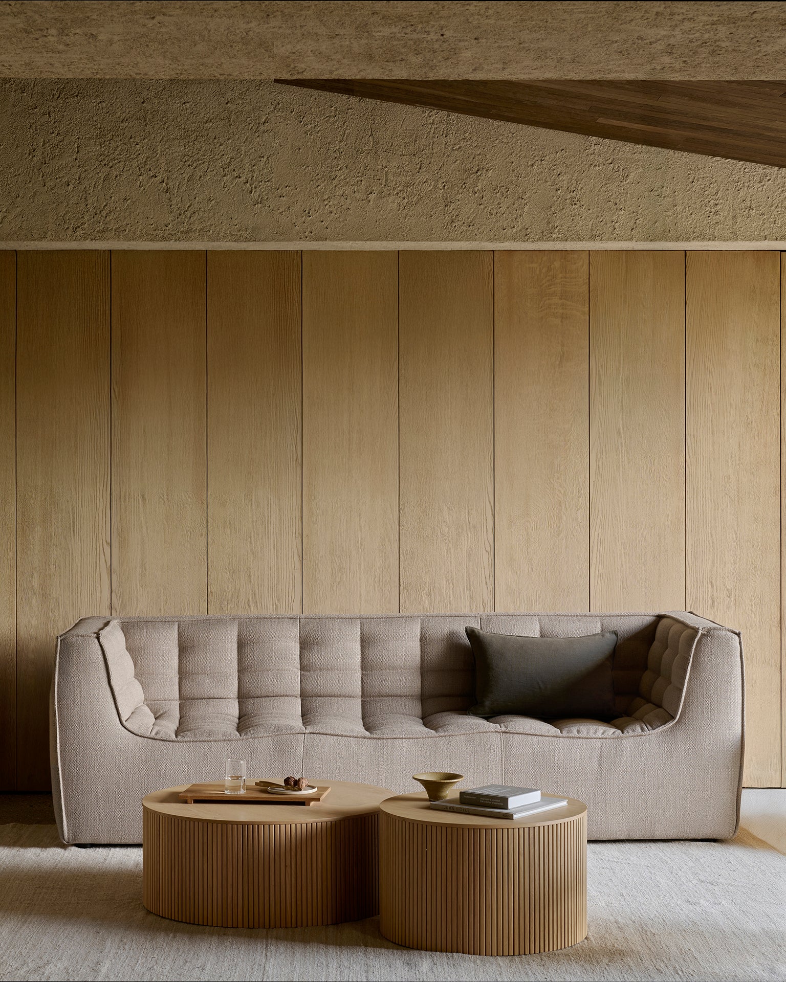 ethnicraf n701 3-zits bank beige lifestyle foto