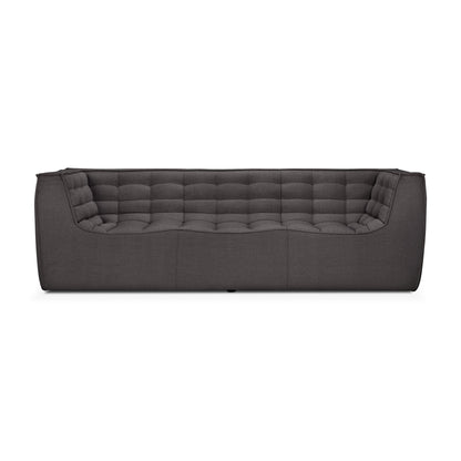 ethnicraft n701 3-zitsbank dondergrijs